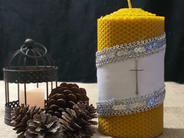 Velón de cera pura de abeja
