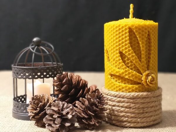 Vela de cera pura de abeja
